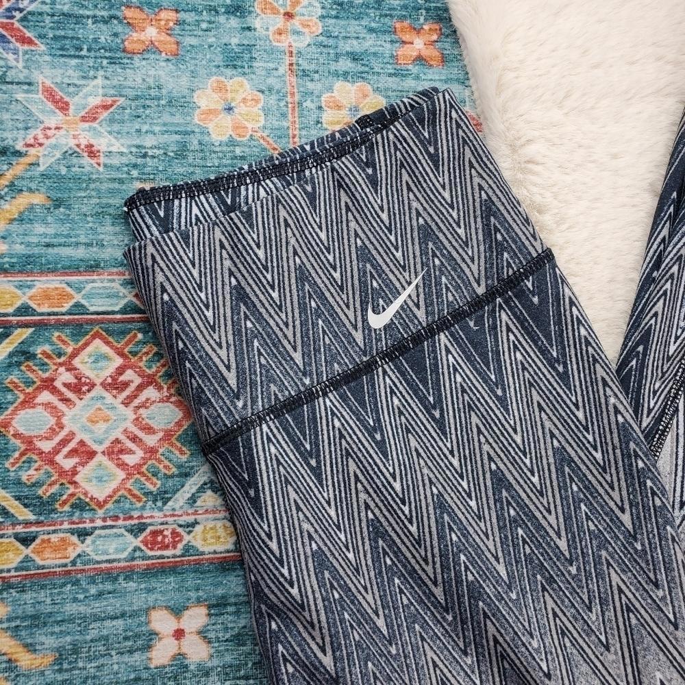 Nike Blue White Legging Medium - Picture 2 of 7